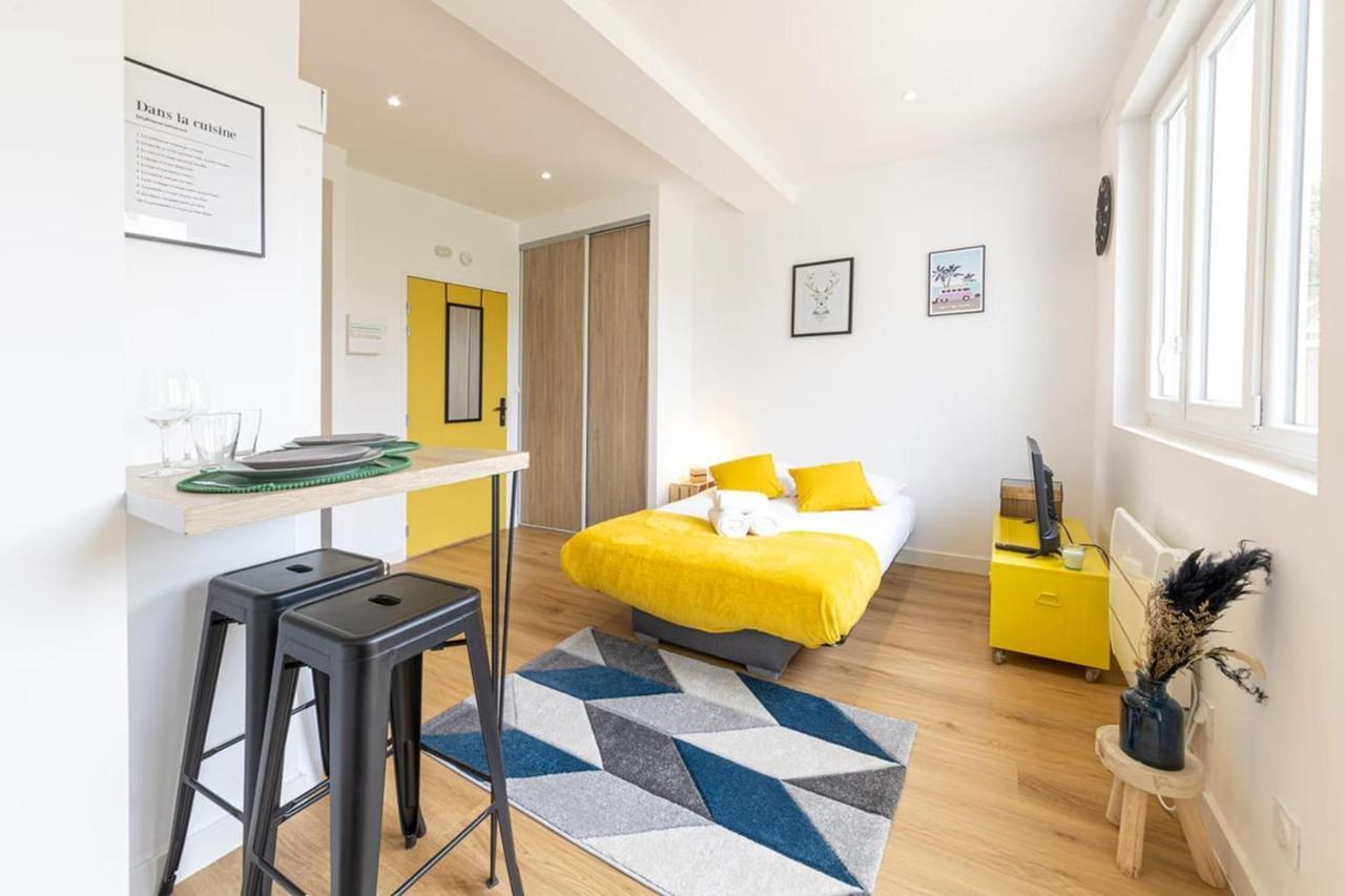 Appartamento Le Yellow, Studio Renove, Tout Confort, Jardin Saint-Jacques-de-la-Lande Esterno foto