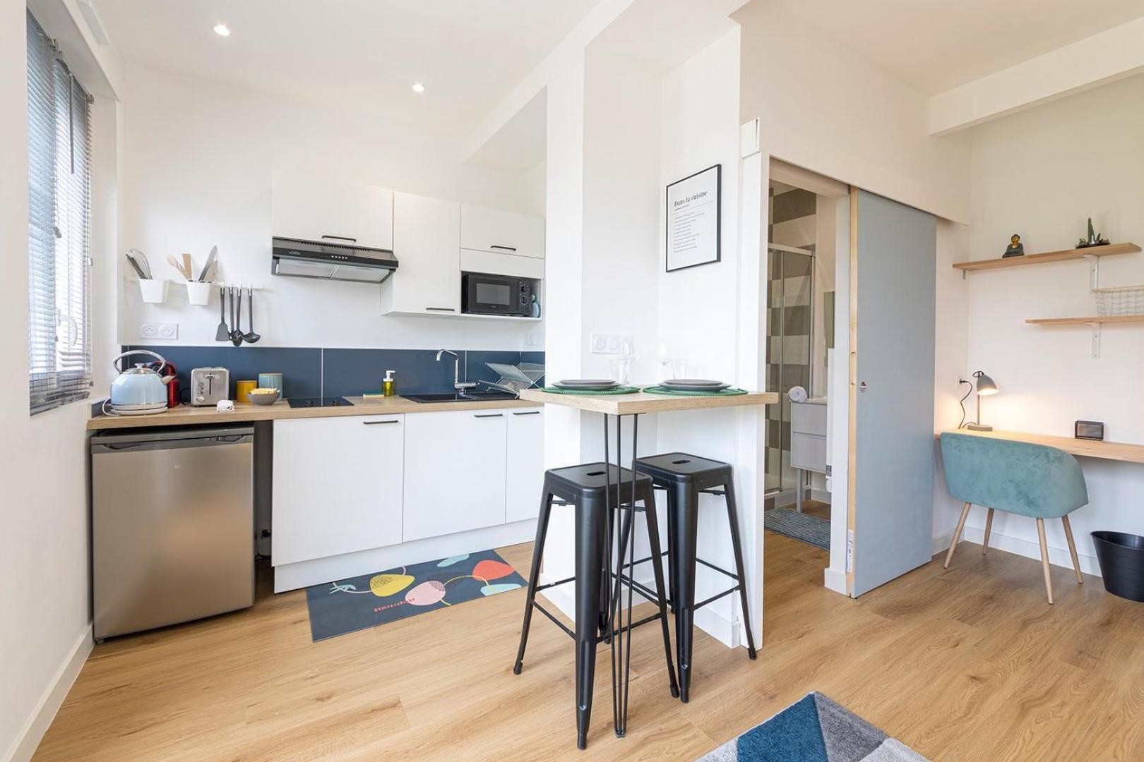 Appartamento Le Yellow, Studio Renove, Tout Confort, Jardin Saint-Jacques-de-la-Lande Esterno foto